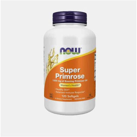 SUPER PRIMROSE 1300mg 120 CAPSULAS NOW