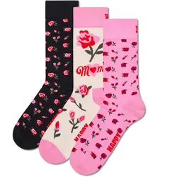 Happy Socks Damen Socken, 3er Pack - Mother ́s Day, Geschenkbox, gemischte Farben Mothers / 36-40