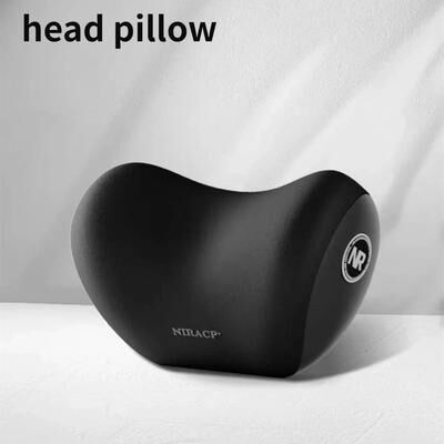 Uplifted Finds Car Memory Foam Neck Pillow Lumbar Backrest Cushion Car Headrest Cushion black a