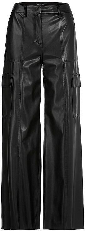 Marc CAIN Cargohose in Lederoptik RAGUSA schwarz   40 40
