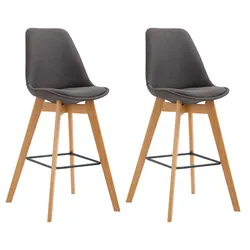 2er Set Barhocker Metz Stoff natura
