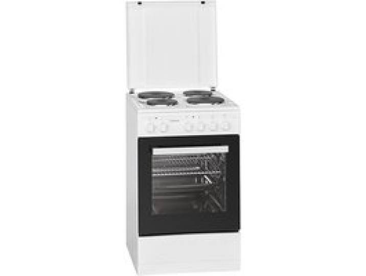Cuisinière électrique - BOMANN - EH 561 - 4 plaques - Four 48L - Blanc