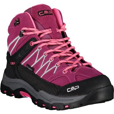 Wanderschuh CMP "RIGEL MID WP", Kinder, Gr. 41, lila (beere), Veloursleder, Schuhe Wanderschuh, wasserdicht, für Jugendliche