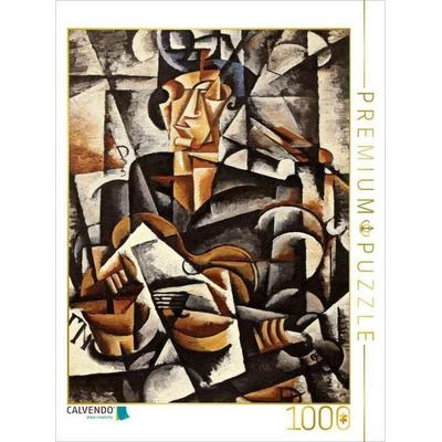 CALVENDO Puzzle Frau mit Gitarre, 1915 | 1000 Teile Lege-Größe 64x48cm Foto-Puzzle für glückliche Stunden, Sonstige von , Calvendo Puzzle