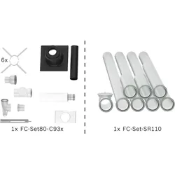 BOSCH Abgas-Standardpaket BOPA FC13 Schacht starr, 80/125, 10m, RLU