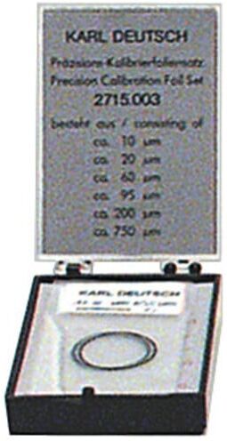 Karl Deutsch Jeu de 6 feuilles d’étalonnage, Type: A (2715.001)