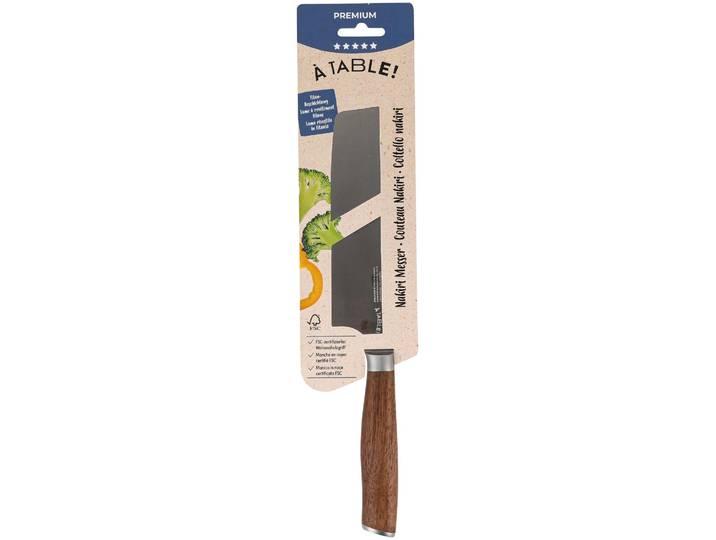 À Table! Nakiri Messer Walnuss