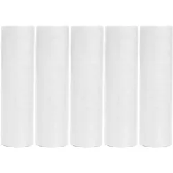 5 Rollen Papier Luftschlangen weiß