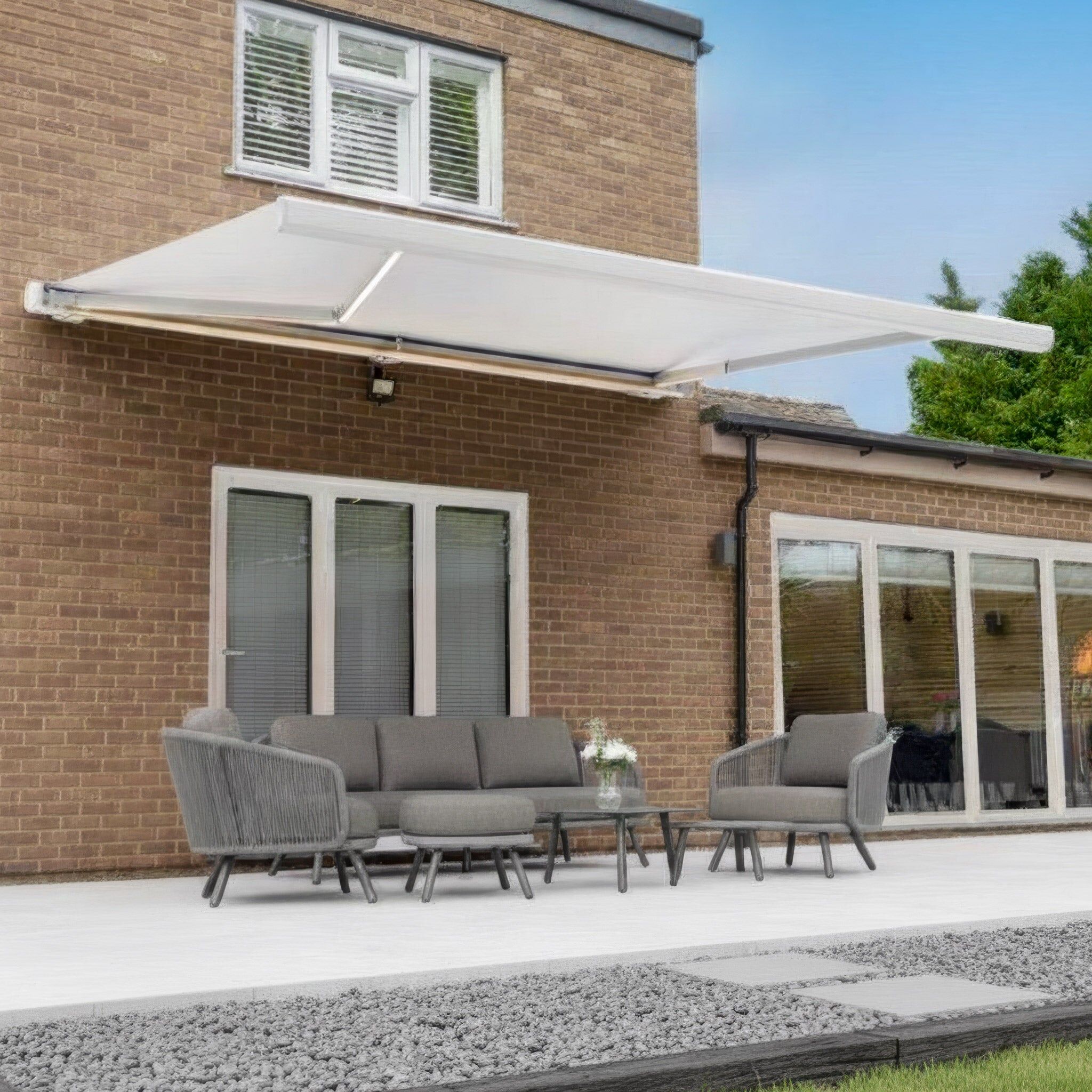 Harbour Lifestyle 3m x 2m Electric Motorised Awning in White