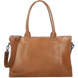 Plevier Copal damestas 17.3 inch cognac. (17.30"), Notebooktasche, Braun