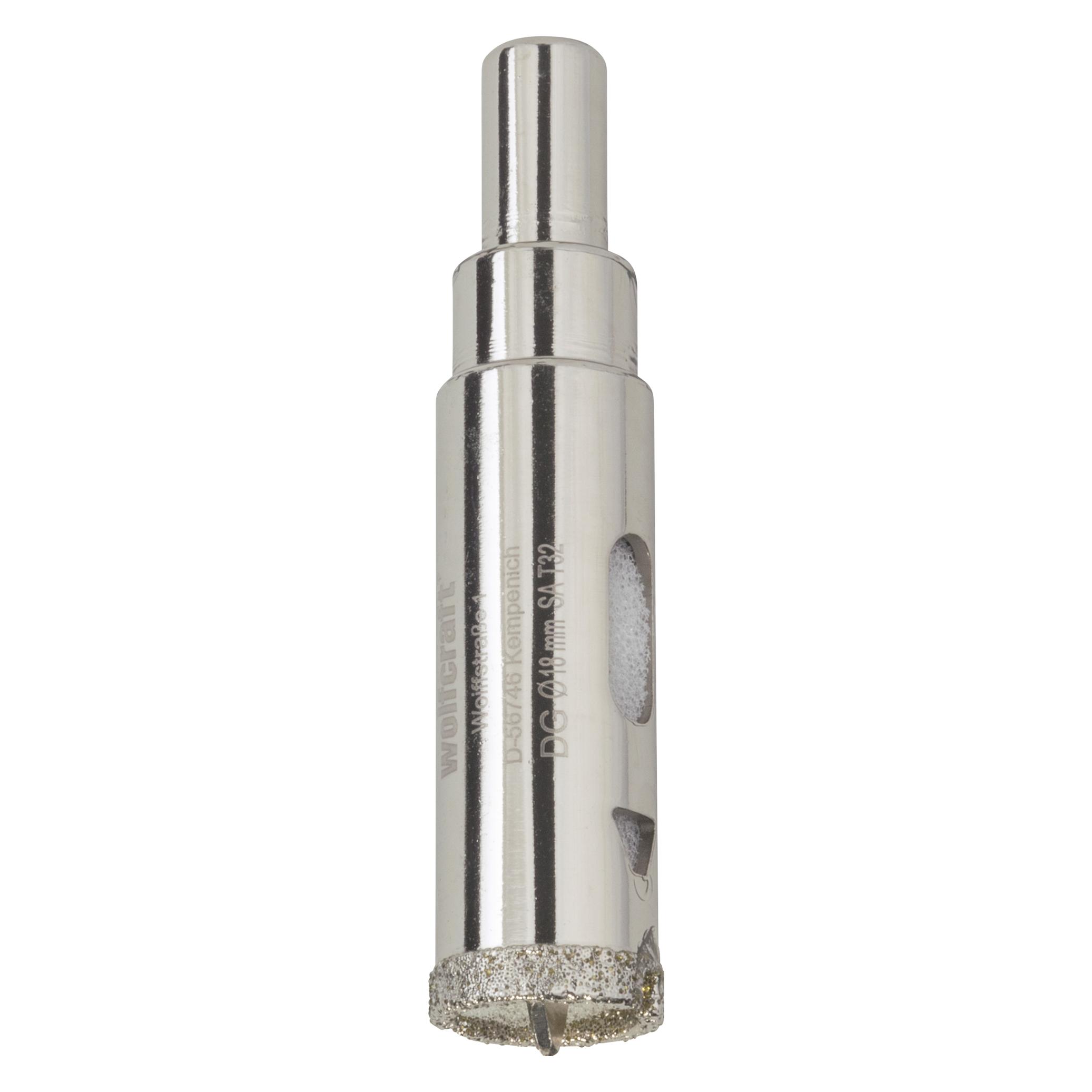 wolfcraft 1 Diamantbestr. Bohrkrone m.Schaft ø18mm (18 mm) (109221)
