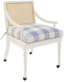 Patrice Desk Chair Replacement Cushion - Buffalo Check Cornflower - Ballard Designs