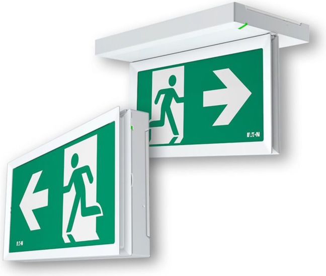 Ceag Système de lumière de secours Signalisation de secours 20m avec autonomie 1-8H FT2ED4IATL18 ; Eaton (FT2ED4IATL18)