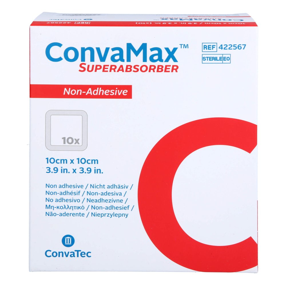 1001 Artikel Medical GmbH Convamax Superabsorber Nicht Adhäsiv 10x10 Cm 18037570