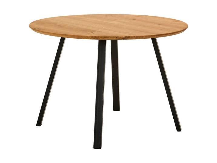 Linea Natura Esstisch, Eiche, Holz, Eiche, massiv, rund, konisch, 110x75x110 cm, Esszimmer, Tische, Esstische, Esstische rund