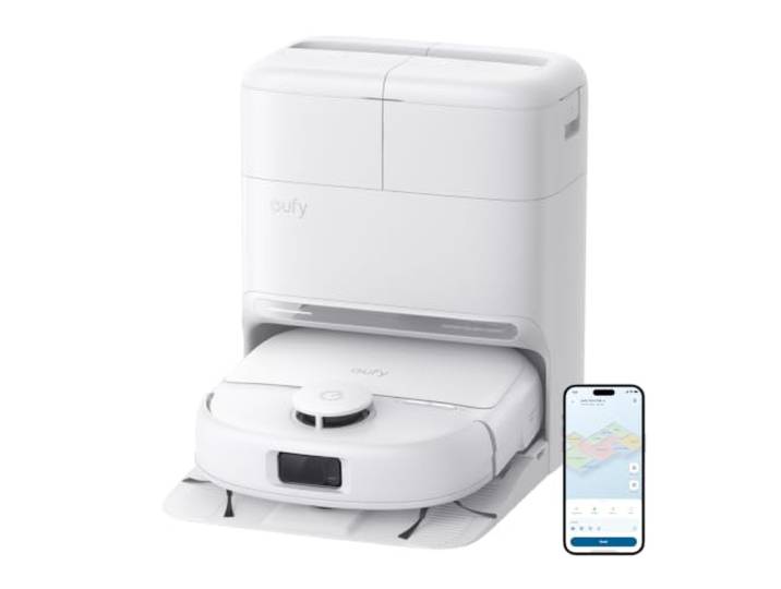 eufy Robotstofzuiger C28, HydroJet Zelfreinigende Dweil, 15.000 Pa Turbo Zuigkracht, 5-In-1 Robotstofzuiger & Dweil Voor Thuis, Anti-Klit Ontwerp, AI-Obstakelherkenning