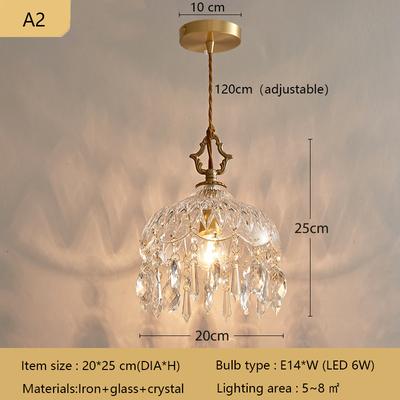 Friendly Fresh Finds Modern Crystal Wall Lamp Luxury LED Lighting For Bedroom And Living Room a2 bulb Not Included
