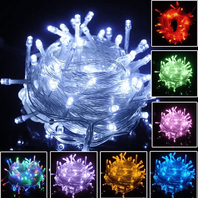 DynamicDeals Xmas LED Fairy String Lights, Waterproof Christmas Tree Lights For Indoor & Outdoor Home Decor multicolor