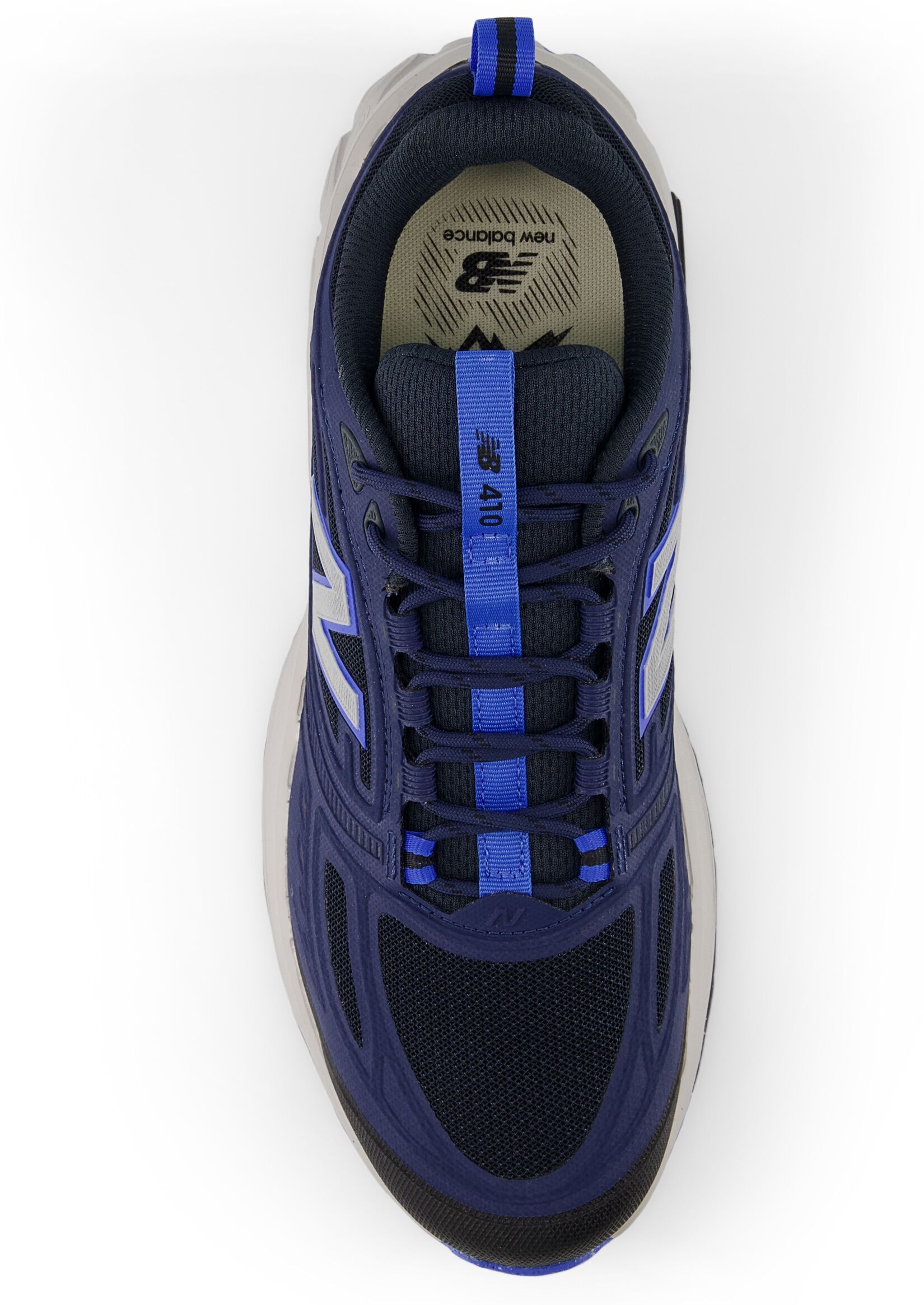 Trailrunningschuh NEW BALANCE "410", Herren, Gr. 46,5, nb navy, Synthetik, Textil, Schuhe Trailrunningschuh, für mehr Grip nb navy 46,5