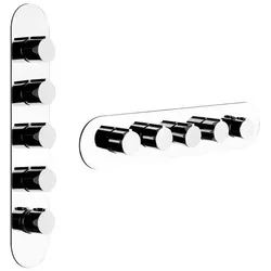 Gessi Anello, Fertigmontageset mit 4 separaten Wegen, 43068187, Farbe: Bronze Antik
