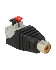 Delock Audio-Adapter 2-polige Klemmleiste W bis RCA W (65565)