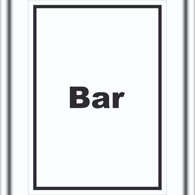 HB-Druck Bar Schild mit Text Pub Kneipe hochkant A2 (420x594mm)
