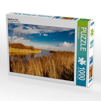 CALVENDO Puzzle Schilf am Tief | 1000 Teile Lege-Größe 64x48cm Foto-Puzzle für glückliche Stunden