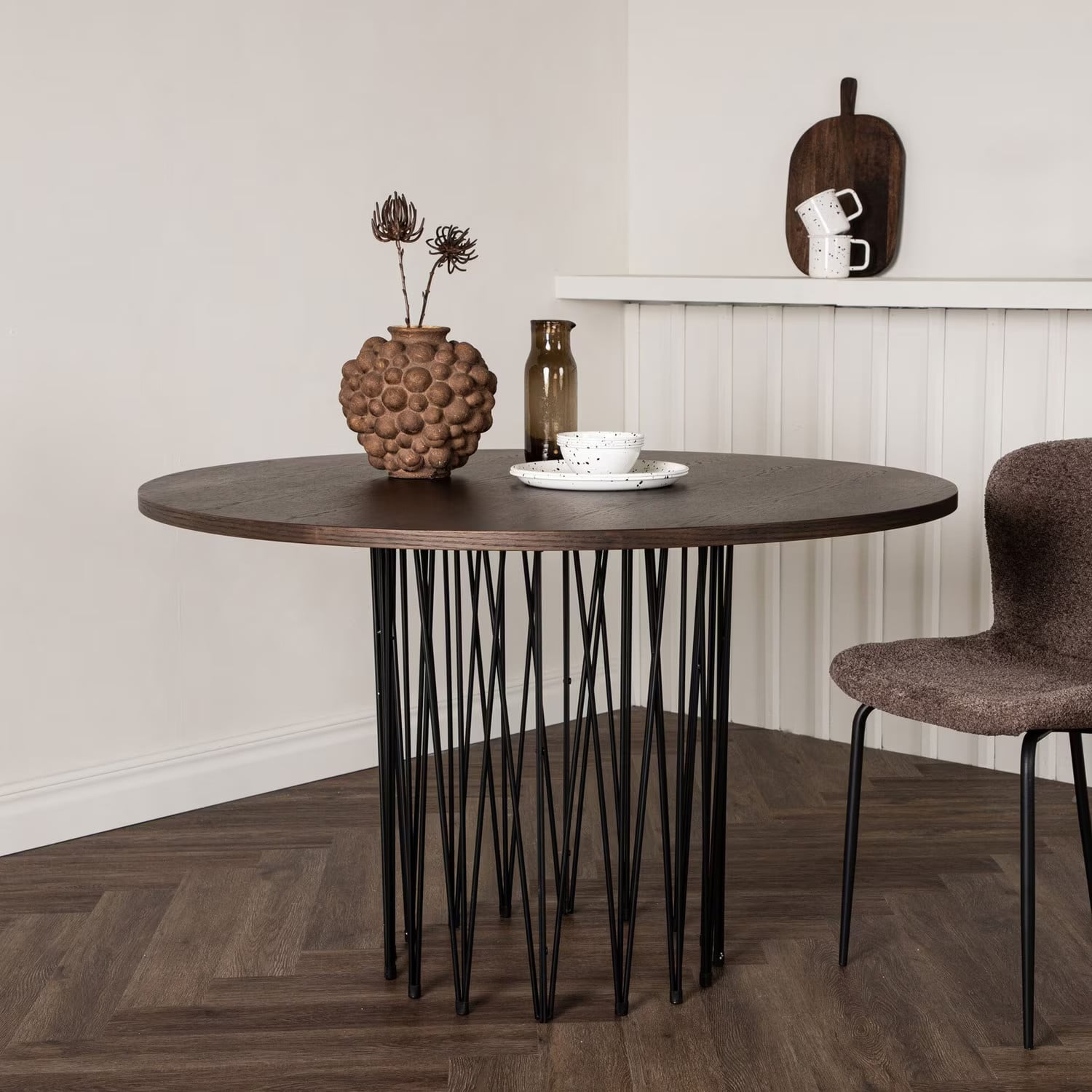 Nohr Danni Ronde Eettafel - Mokka - Breedte: 120 cm