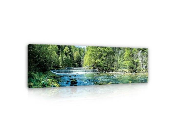 WallArena Leinwand Bilder 145x45 cm Landschaft, Leinwandbilder, Bild auf leinwand, Format: 145x45 cm (BxH) - einteilig auf Canvas Leinwand. Das Leinwand