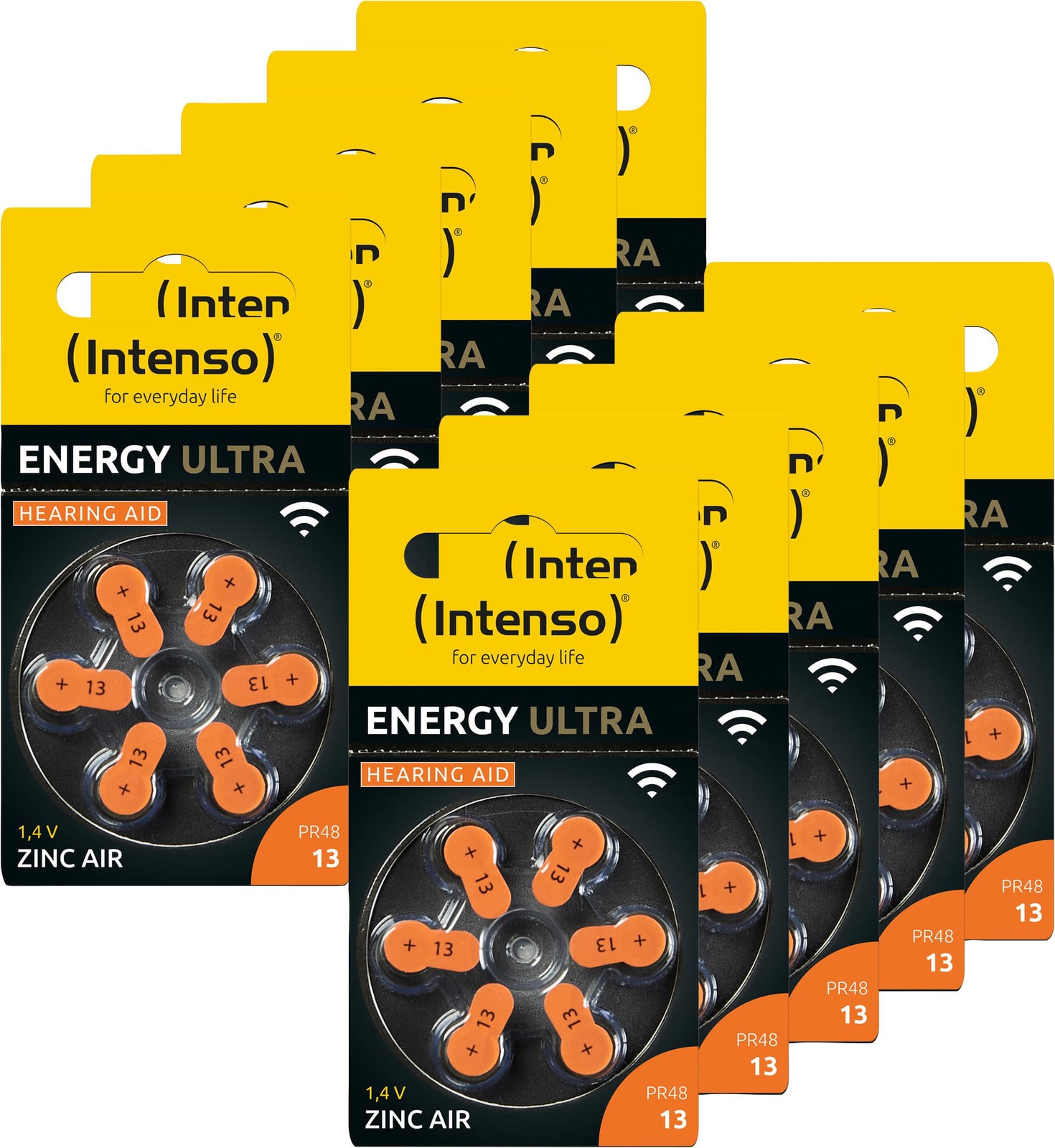 Intenso Knopfcellen PR48 / 13 Zink-Lucht 1,45 V, 60 stuks