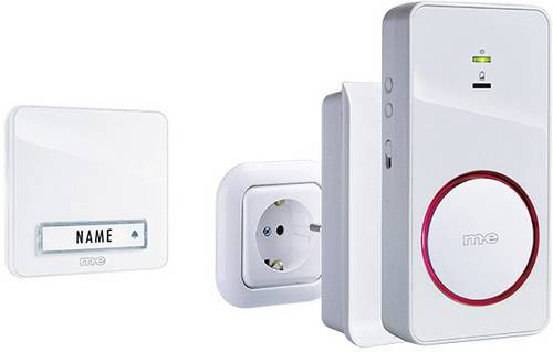 M-e modern-electronics 41152 Funkgong Komplett-Set beleuchtet