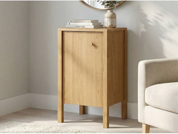 Kommode Eiche „Gustav“ 50 cm mit Türe Massivholz Eiche