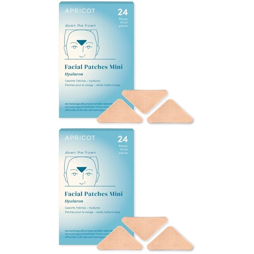 Apricot Facial Patches Hyaluron beige Mini Pack 2x 2x24 St Pflaster