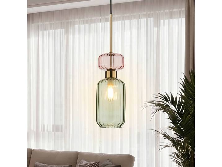 Hängelampe Molly Milagro Lighting, dimmbar, grün, für Wohn- / Esszimmer, Glas, Modern, Pendelleuchte
