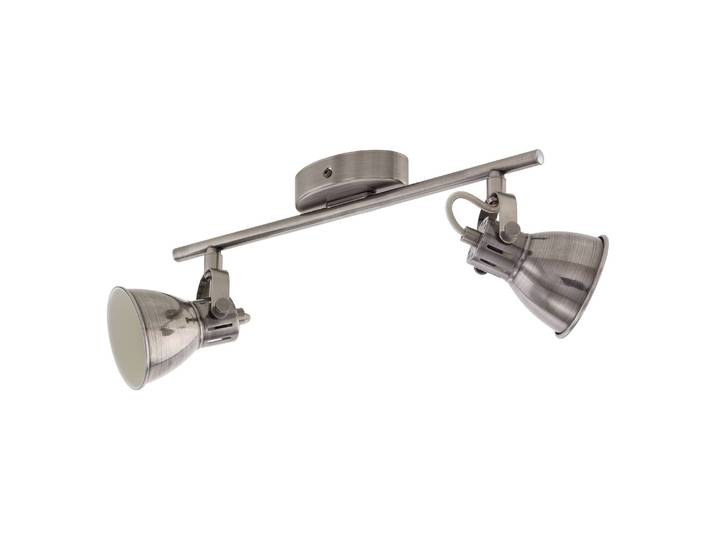 Plafonnier Seras II 37 x 16 x 65cm Argenté 2 Acier nickelé LED GU10