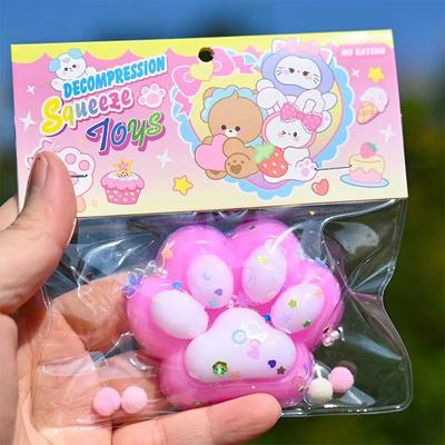 Inspired Finds Kawaii Taba Cat Paw Plush Fidget Squeeze Toy a28 l