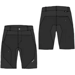 Maloja Hose kurz XLC HallensteinM. | deep black, Gr.M, unisex, by maloja