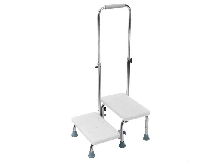Marchepied pour lits hauts pour personnes âgées - Marchepied robuste 2 marches pour adultes et seniors - 100 x 50 x 42cm