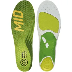 Sidas Einlegesohlen 3 Feet Run Sense Mid, Sohlen, Grün