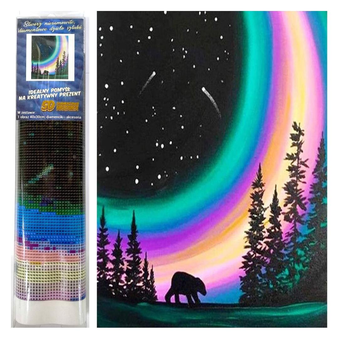 Norimpex Diamantové malování Polární noc 30x40cm (1009196)