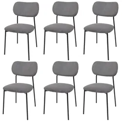ESSZIMMERSTUHL Grau 6er-Set