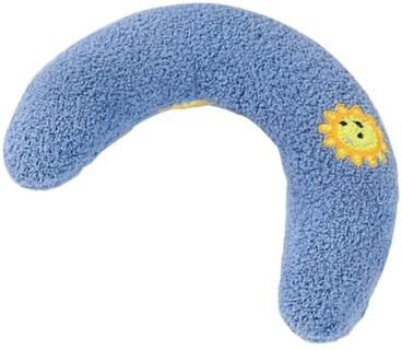 Uplift Essentials Ultra Soft Teddy Velvet Calming Pet Pillow blue