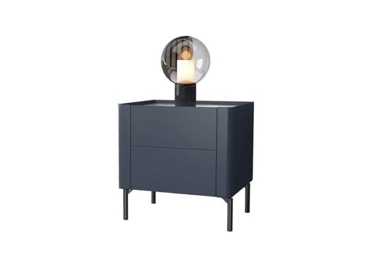 YCCHAH Bett mit Stauraum Einfacher Nachttisch, Leichter Luxus, einfacher moderner Aufbewahrungsschrank, Schlafzimmer, Kleiner mit Zwei Schichten Schubladen Desktop(A)