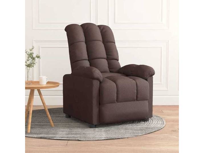Fauteuil inclinable Marron foncé Tissu 289801