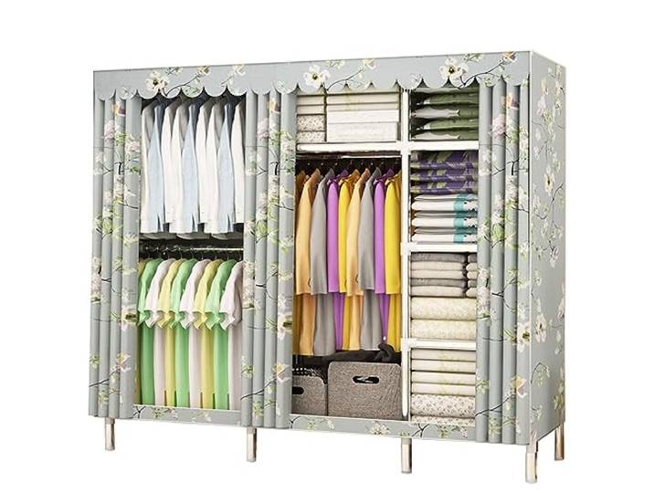 SDGBCXD Tragbarer Kleiderschrank, 66