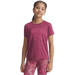 UNDER ARMOUR Tech Varsity Graphic Sportshirt Mädchen 659 - fuchsia dusk/super pink M (137-149 cm)