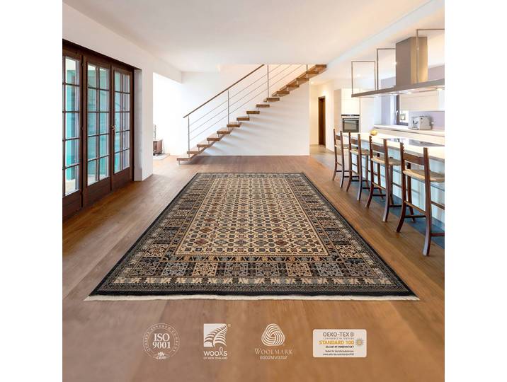 Tapis en laine Saharna 6428 Multicolore 160 x 230cm Laine