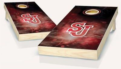 Skip's Garage St Johns Smoke NCAA Team Cornhole Boards