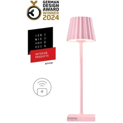 Sompex Akku-Tischleuchte TROLL NANO Aluminium Pink