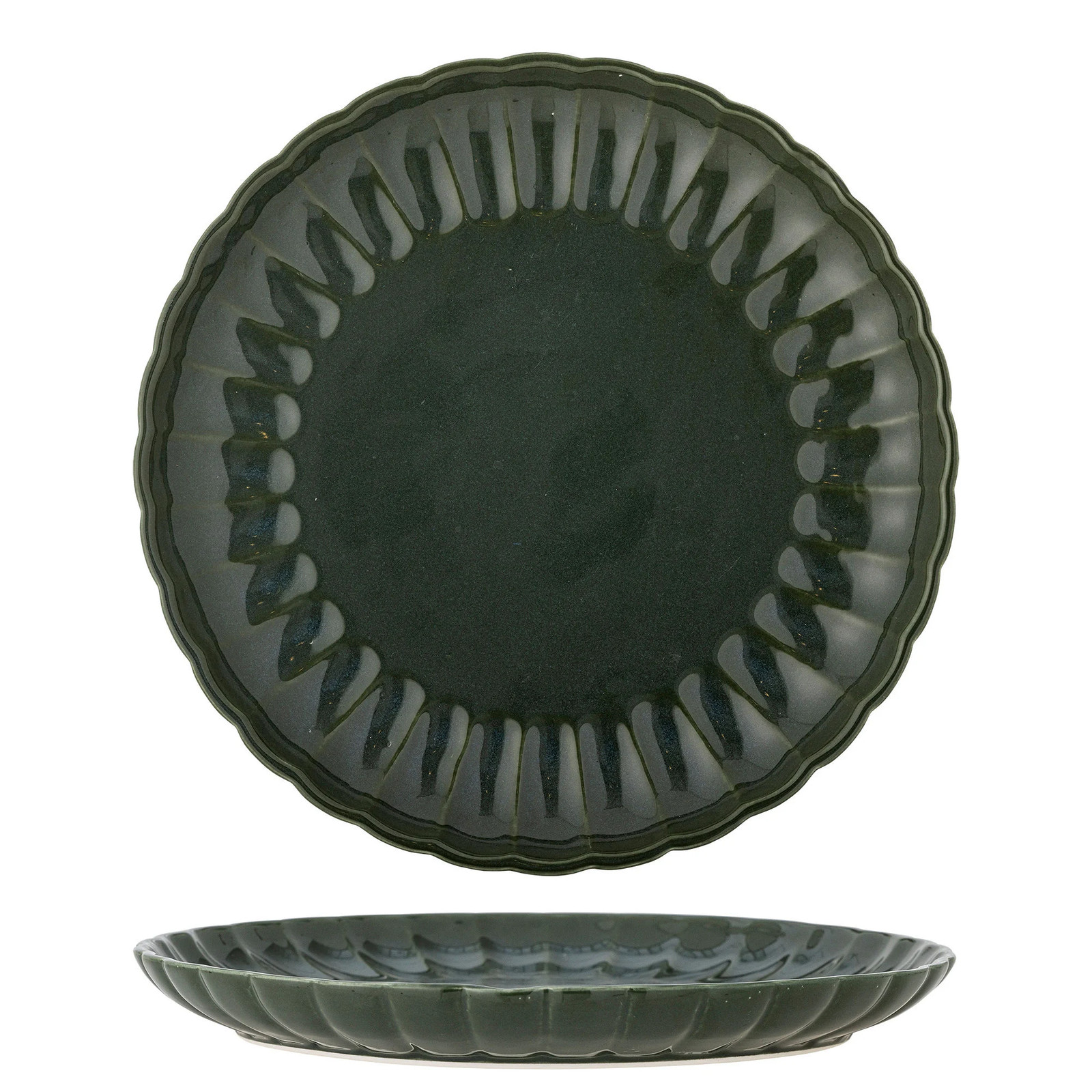 Bloomingville Latina dinerborden groen set van 6 stuks, diameter: 27 cm